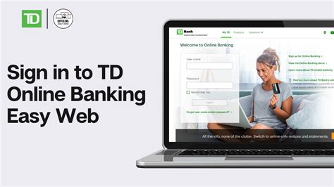 td visa easyweb online.